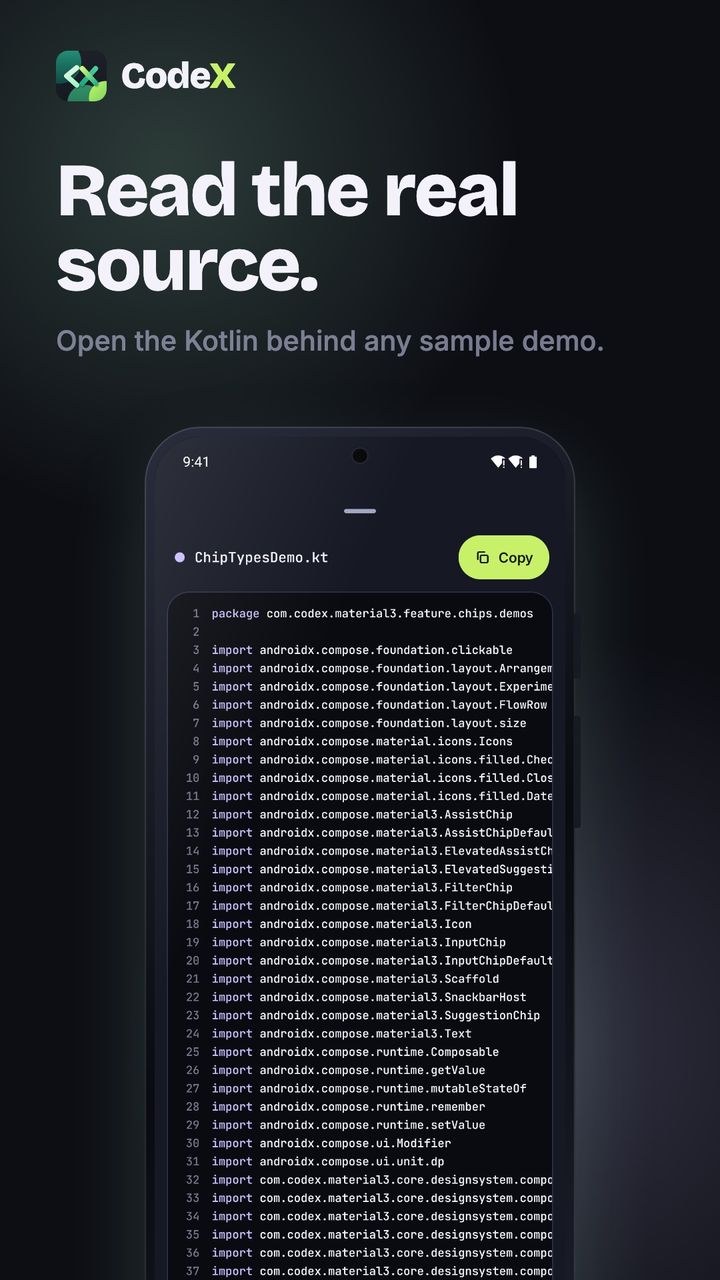 CodeX screenshot: Read the source